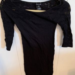 Bebe Black Spandex Dress